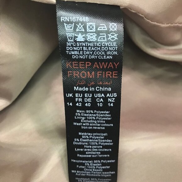 Pretty Little Thing Women's Double Breasted Oversized Boxy Fit Blazer Size 10 - Picture 9 of 10